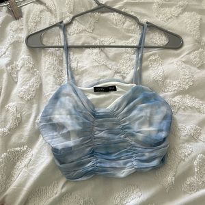 Marble cropped shirt